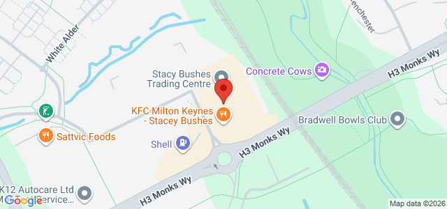 Map showing Kaz's Kitchen in Milton Keynes